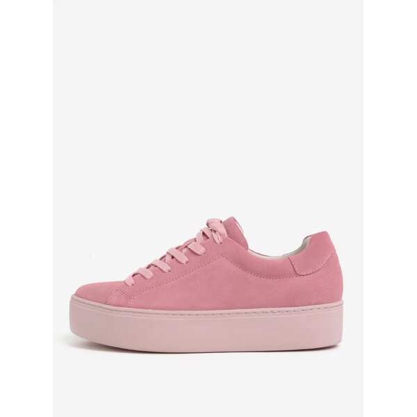 Pantofi sport roz din piele intoarsa cu platforma - Vagabond Jessie