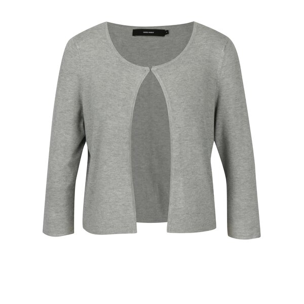Cardigan gri deschis cu maneci 3/4 - VERO MODA Glory