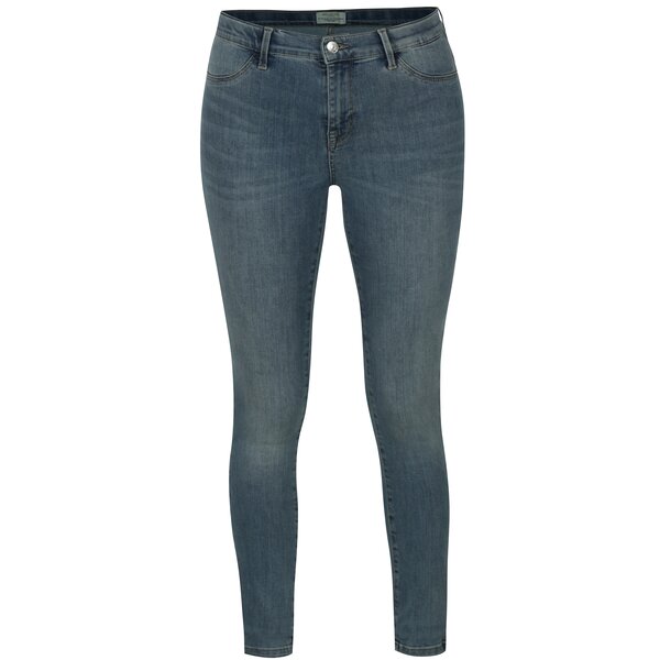 Jeggins albastru deschis cu aspect decolorat Selected Femme Gaia