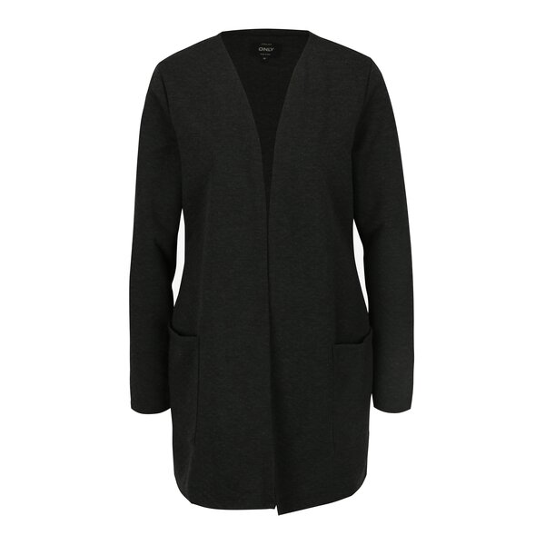 Cardigan lung gri inchis cu model delicat ONLY Joyce