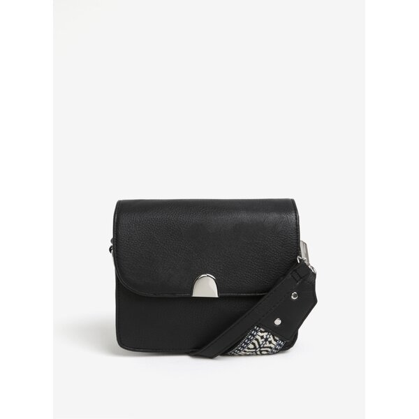 Geantă neagră crossbody cu 2 bretele de schimb - Pieces Jadak