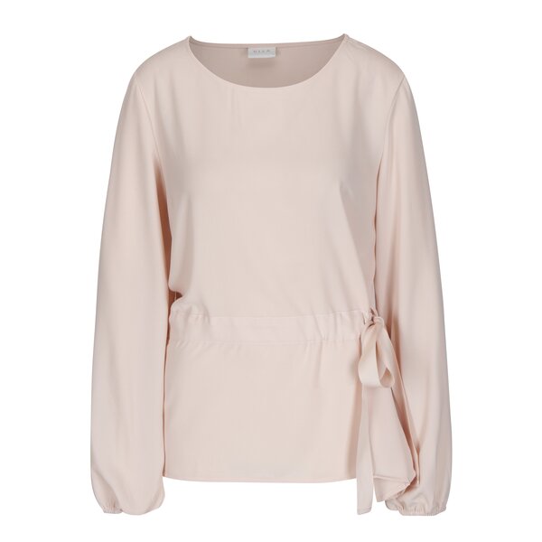 Bluza roz cu cordon in talie - VILA Sarina