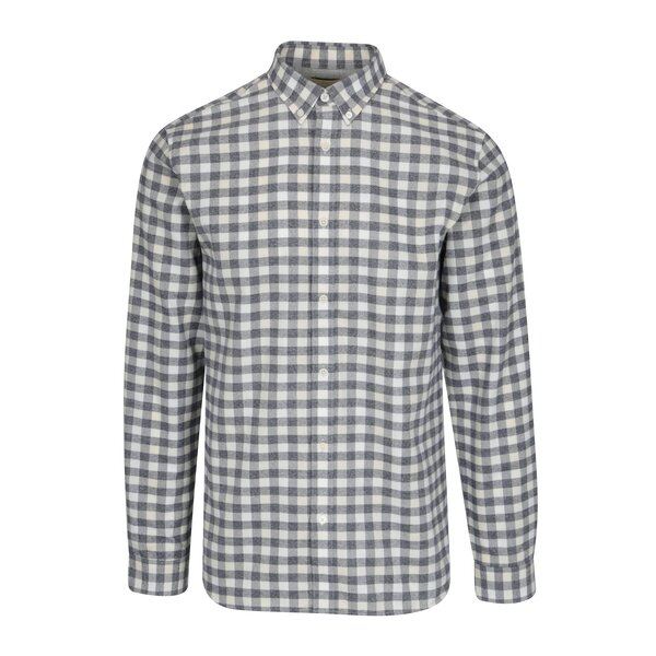 Camasa regular fit gri cu model carouri - Selected Homme Two Sid