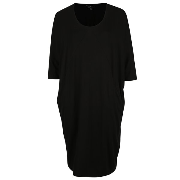 Camasa de noapte neagra cu maneci liliac - Ulla Popken