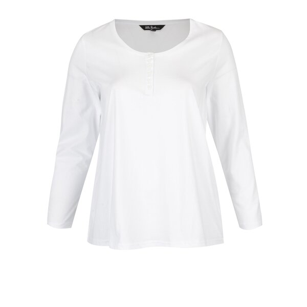 Bluza alba din bumbac cu nasturi - Ulla Popken
