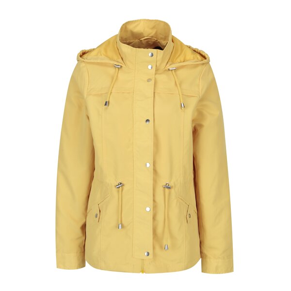 Jacheta parka galbena cu gluga VERO MODA Pernille