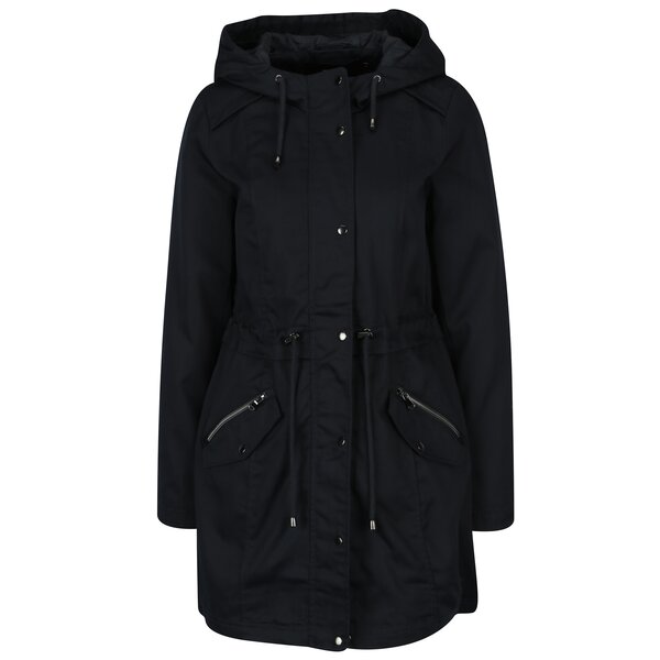 Jacheta parka bleumarin cu gluga VERO MODA Samanta