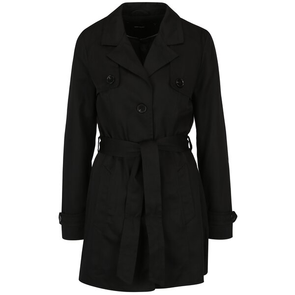 Trenci negru cu buzunare VERO MODA Go Abby
