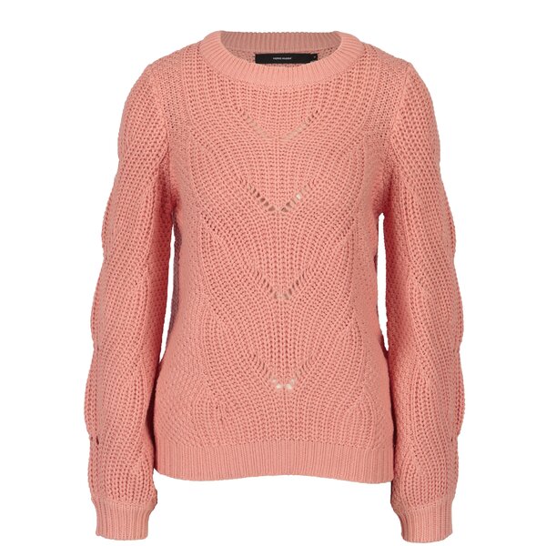 Pulover coral cu model impletit VERO MODA Wishi
