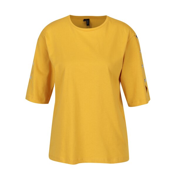 Tricou galben cu aplicatii pe maneci - VERO MODA Jane