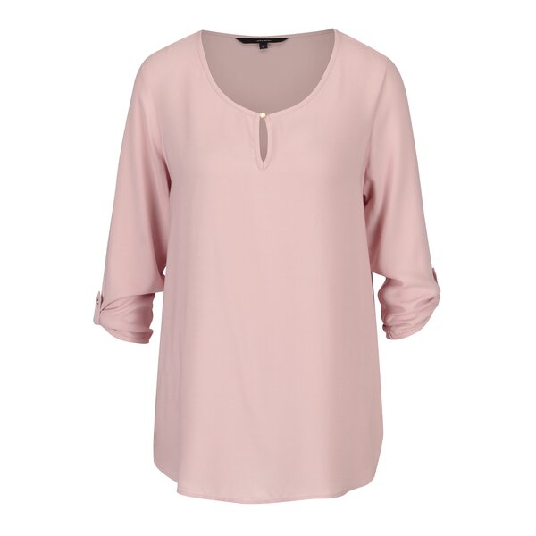 Bluza lejera roz pal cu maneci 3/4 - VERO MODA Buci