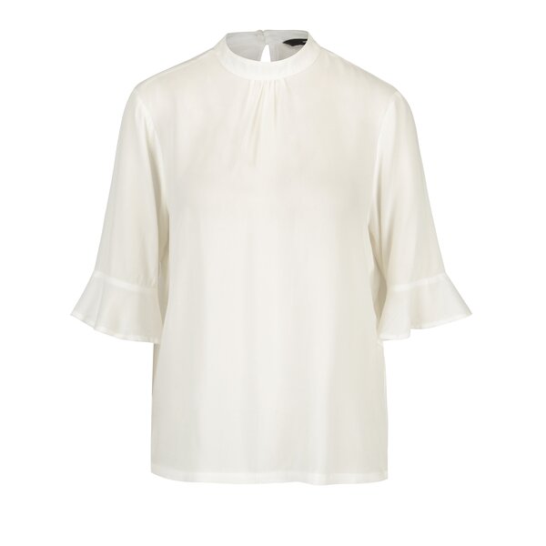 Bluza crem cu maneci cu volane - VERO MODA Nicky