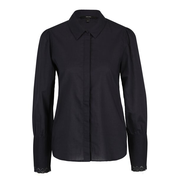 Camasa bleumarin cu dantela la maneci - VERO MODA Nessa