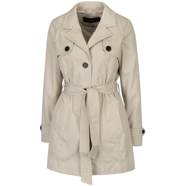 Trenci bej cu buzunare VERO MODA Go Abby