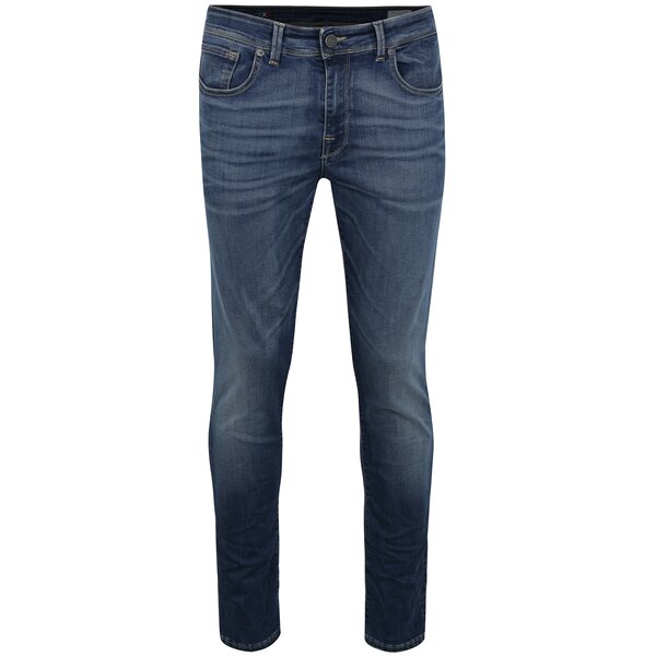 Blugi slim fit bleumarin cu aspect prespalat - Selected Homme Leon