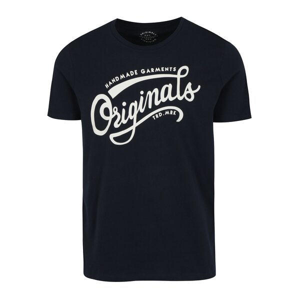 Tricou bleumarin cu print - Jack & Jones New Raffa