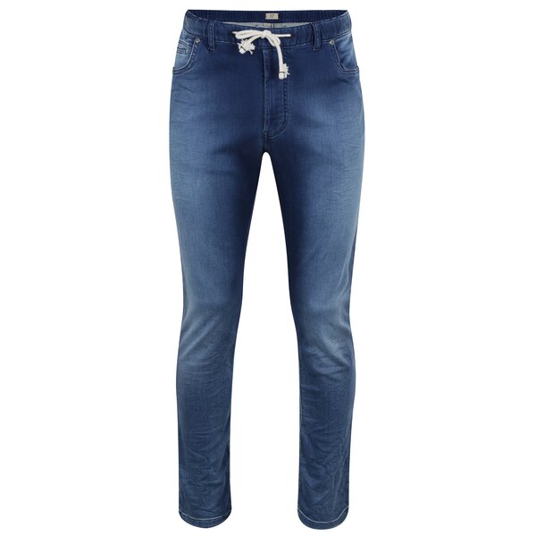 Blugi regular fit albastri cu talie elastica JP 1880