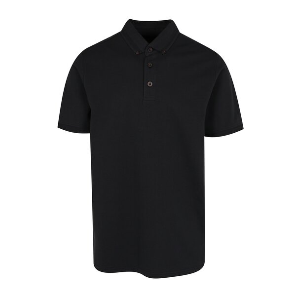 Tricou polo negru cu guler buttons-down JP 1880