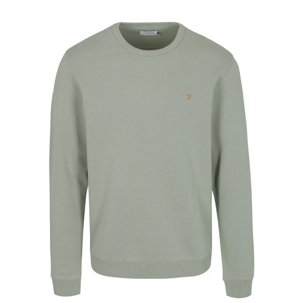 Bluza verde deschis cu logo brodat - Farah Pickwell
