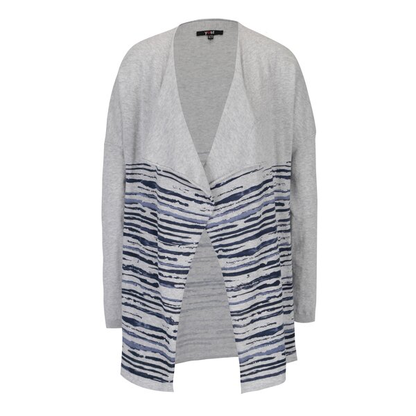 Cardigan gri cu print - Yest