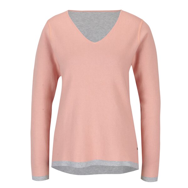 Pulover roz & gri reversibil - Yest