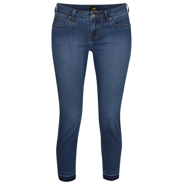 Blugi skinny cropped albastri cu talie joasa pentru femei - Lee Scarlett