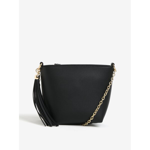 Geanta crossbody neagra cu lant Miss Selfridge