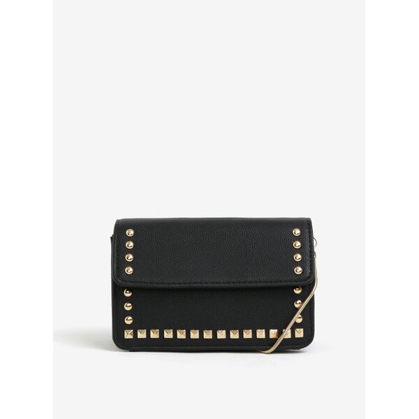 Geanta crossbody neagra cu tinte aurii Miss Selfridge