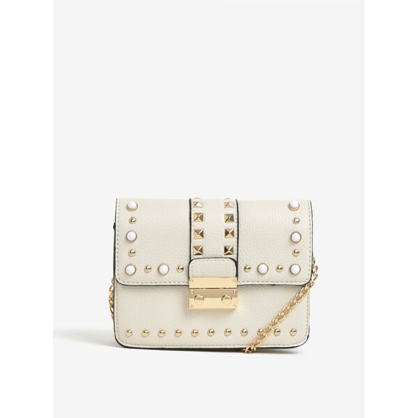 Geanta crossbody crem cu tinte Miss Selfridge