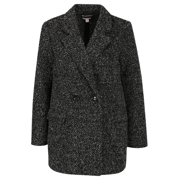 Pardesiu gri inchis cu buzunare Miss Selfridge Petites