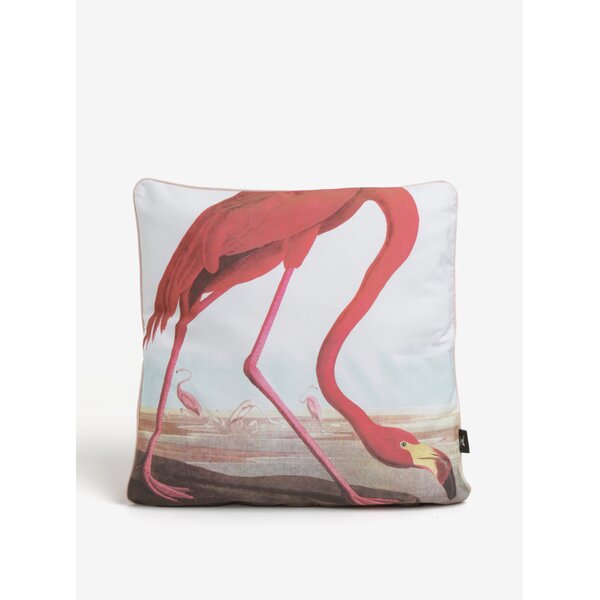 Perna alba cu imprimeu flamingo - Magpie Flamengo