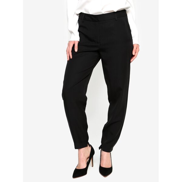 Pantaloni negri cu talie medie Selected Femme Amila Zoe