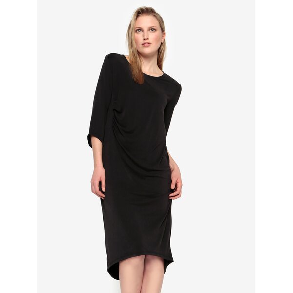 Rochie neagra cu maneci 3/4 Selected Femme Nola
