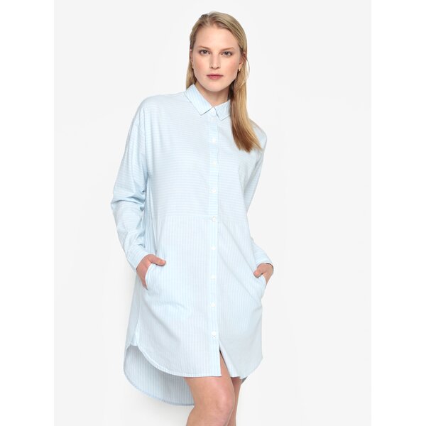 Rochie camasa albastru deschis cu model in dungi - Selected Femme Lillian