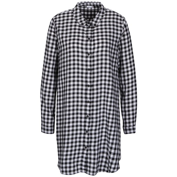 Camasa rochie alb & negru cu model tartan - Jacqueline de Yong Ally