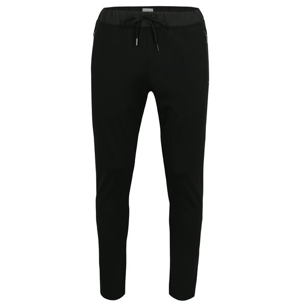 Pantaloni sport negri cu snur in talie - Lindbergh