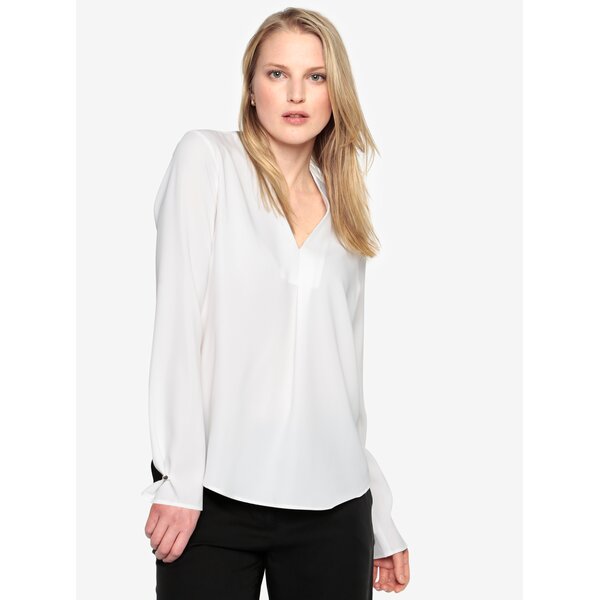 Bluza crem cu decolteu anchior Selected Femme Luna