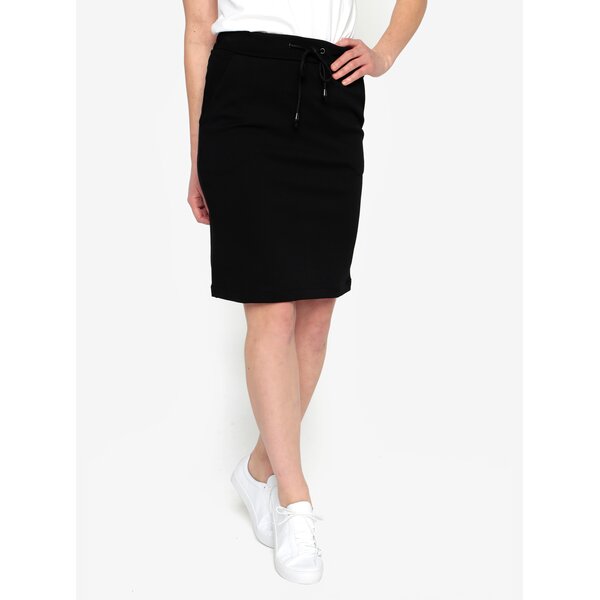 Fusta neagra cu siret in talie - Selected Femme Sadie