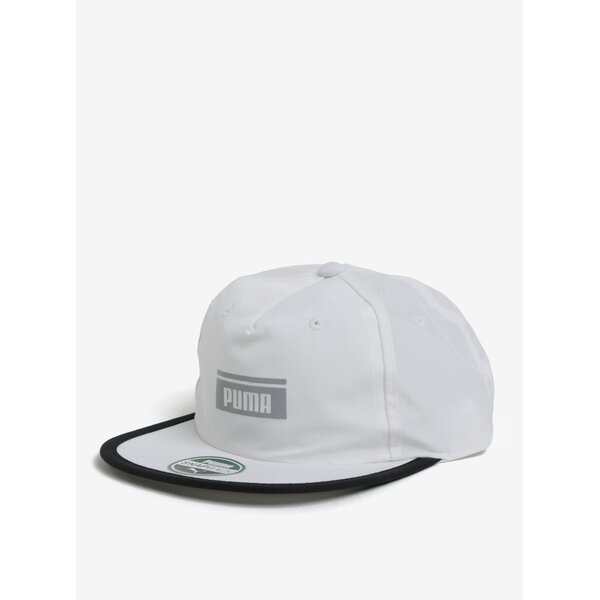 Sapca unisex alba cu print reflectorizant Puma