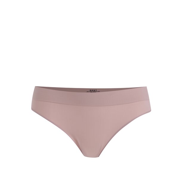 Chiloti tanga roz pudrat cu banda lata - DKNY