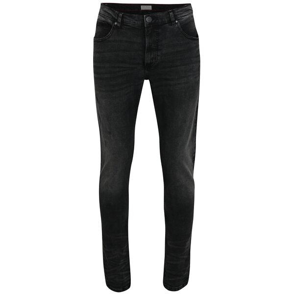 Blugi slim fit gri inchis cu aspect prespalat - Shine Original Blugi slim fit gri inchis cu aspect prespalat - Shine Original