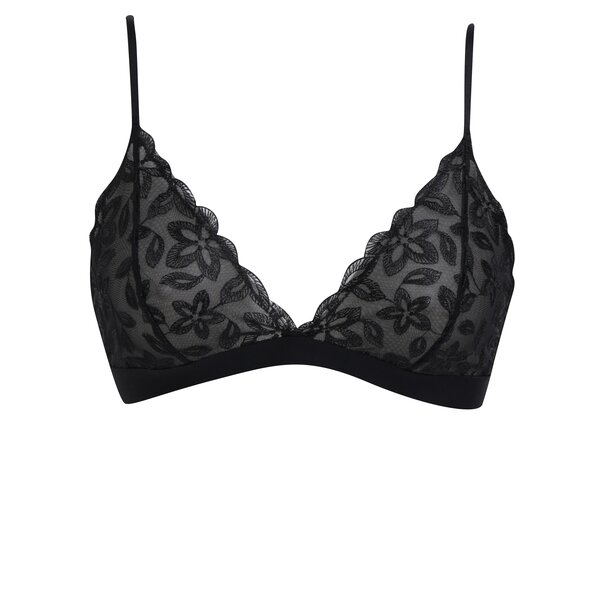 Sutien negru transparent din dantela - Y.A.S Harper