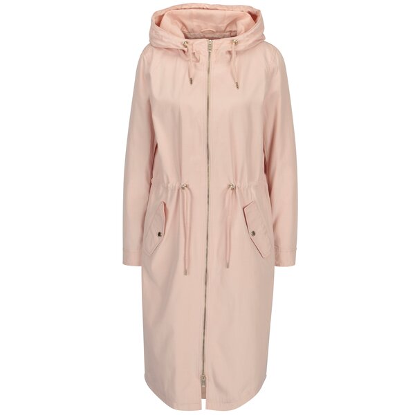 Jacheta parka lunga roz pal ONLY Hazel