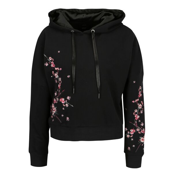 Hanorac negru cu broderie - Only Sanne