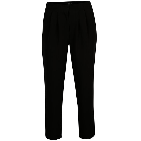 Pantaloni negri cu talie inalta si buzunare - ONLY Anya