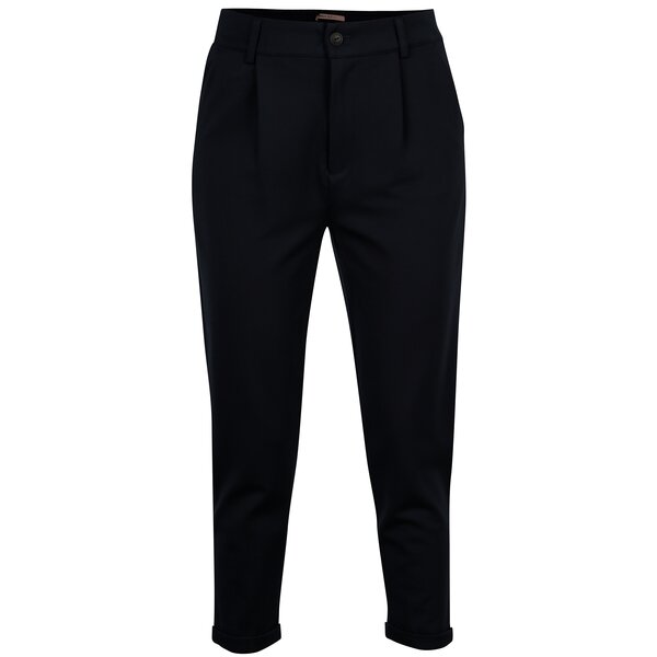 Pantaloni bleumarin cu talie inalta si buzunare - ONLY Ellie
