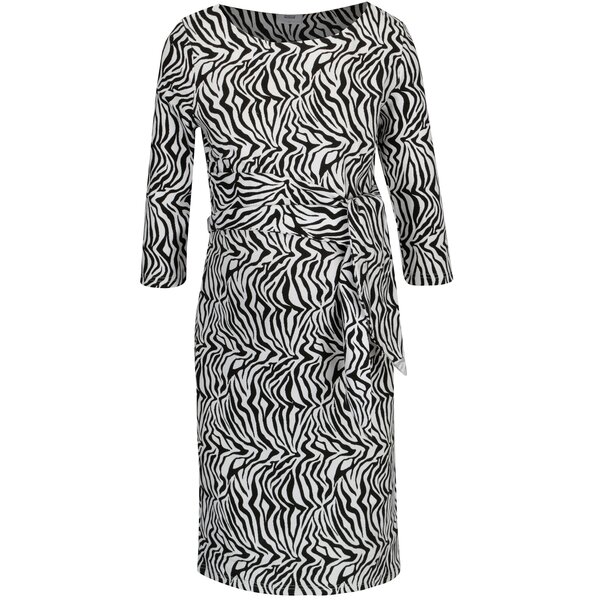 Rochie cu print zebra si cordon in talie pentru femei insarcinate - Mama.licious Zebra