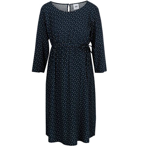 Rochie bleumarin cu pasari si cordon pentru femei insarcinate - Mama.licious South