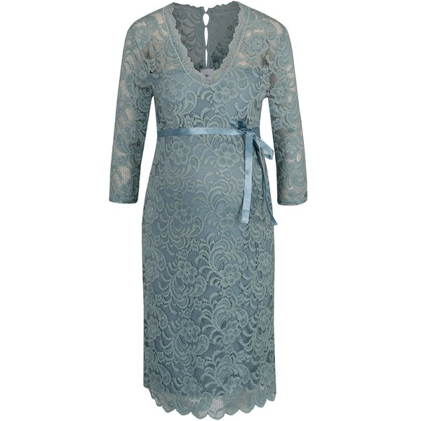 Rochie albastra din dantela pentru femei insarcinate - Mama.licious Ivana