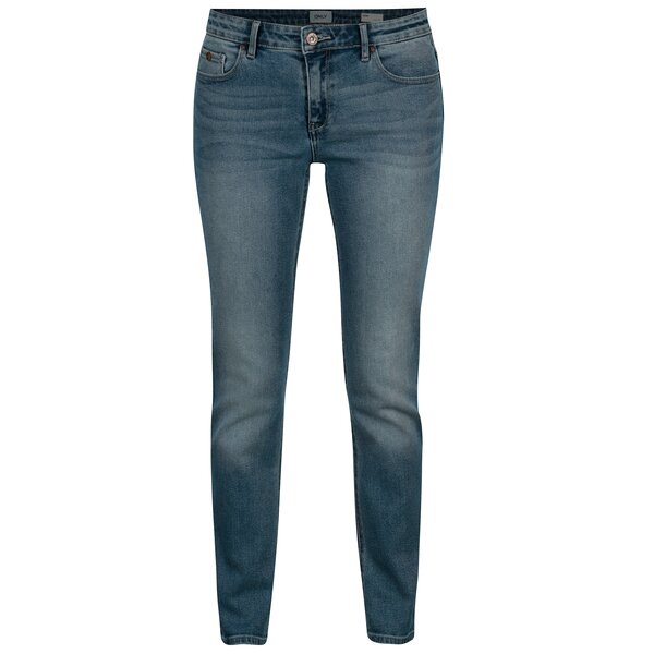 Blugi albastri regular slim prespalati ONLY Demi